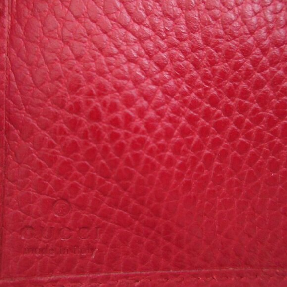 GUCCI Red Leather GG Marmont Wallet - Picture 10 of 10